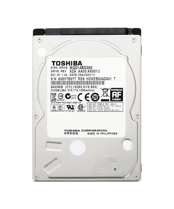 Накопичувач HDD 2.5" SATA  500GB Toshiba 5400rpm 8MB (MQ01ABD050) Ref