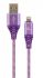 Кабель Cablexpert (CC-USB2B-AMLM-2M-PW) USB 2.0 A - Lightning, преміум, 2м, фіолетовий