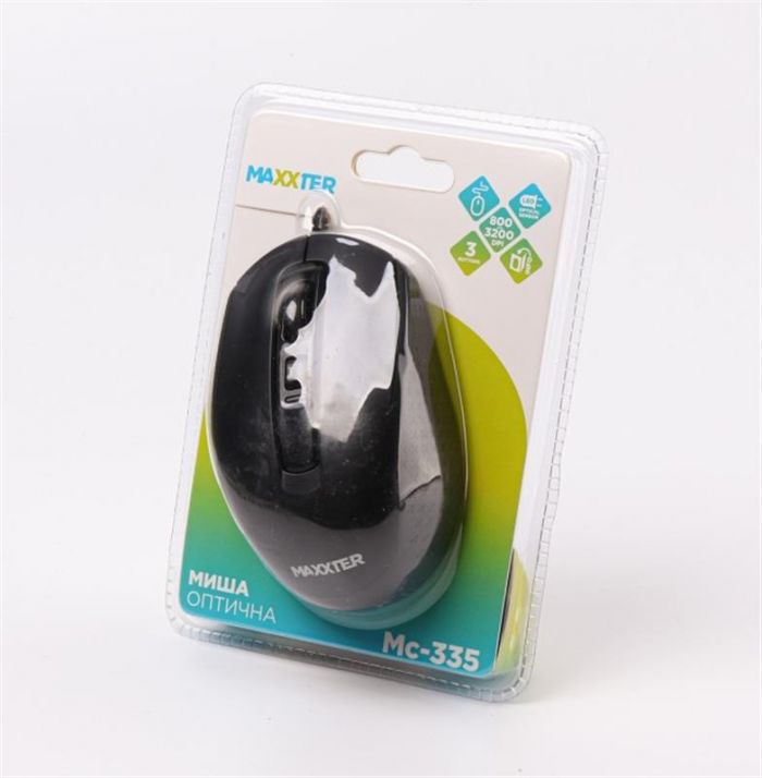 Мишка Maxxter Mc-335 Black USB