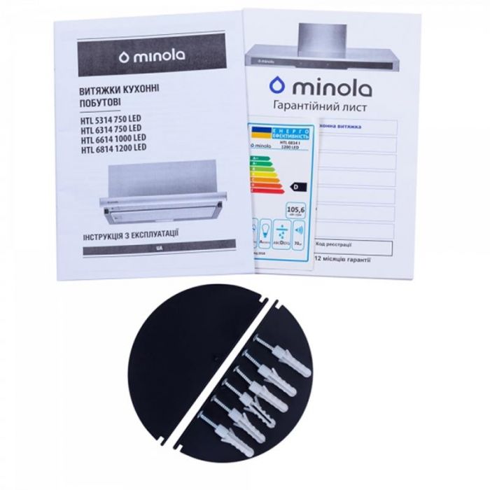 Витяжка Minola HTL 6814 I 1200 LED