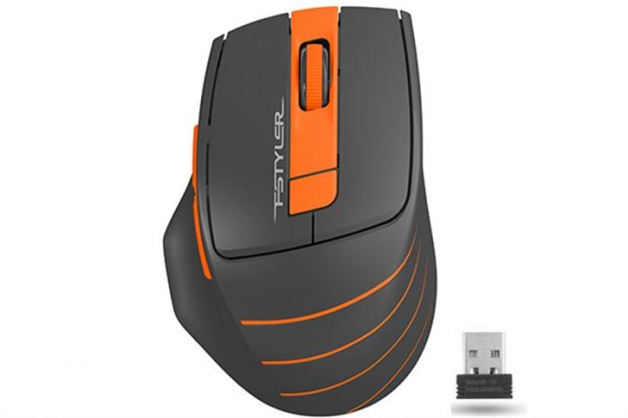 Мишка бездротова A4Tech FG30 Black/Orange USB