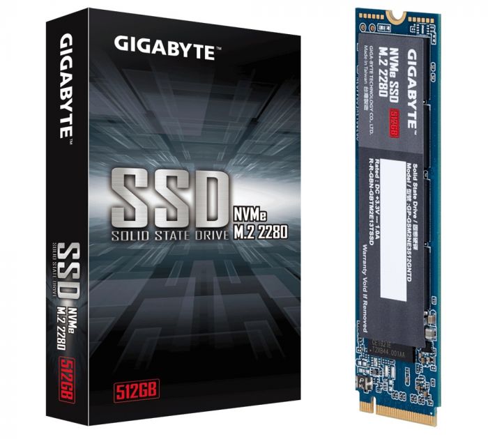 Накопичувач SSD  512GB Gigabyte M.2 PCIe NVMe 3.0 x4 NAND TLC (GP-GSM2NE3512GNTD)