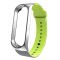 Ремінець Armorstandart Sport Silicone для Xiaomi Mi Band 3 Silver/Green (ARM54516)