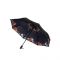 Парасоля WK WT-U3 чорний з літніми квітами (6970349282921)