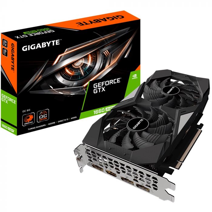 Відеокарта GF GTX 1660 Super 6GB GDDR6 OC Gigabyte (GV-N166SOC-6GD)