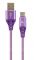 Кабель Cablexpert (CC-USB2B-AMCM-2M-PW), USB2.0 - USB Type C, 2м, Purple/White