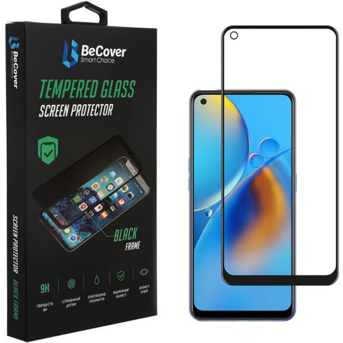 Захисне скло BeCover для Oppo A74 4G Black (706656)
