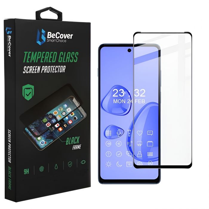 Захисне скло BeCover для Motorola Moto G200 Black (707242)
