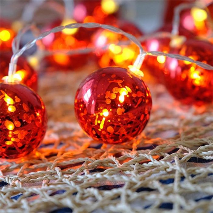 Світлодіодна гірлянда ColorWay Christmas lights ball (6см) (CW-MC-LB10U) 10LED, 1.5м, USB