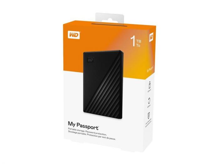 Зовнішній жорсткий диск 2.5" USB 1.0TB WD My Passport Black (WDBYVG0010BBK-WESN)