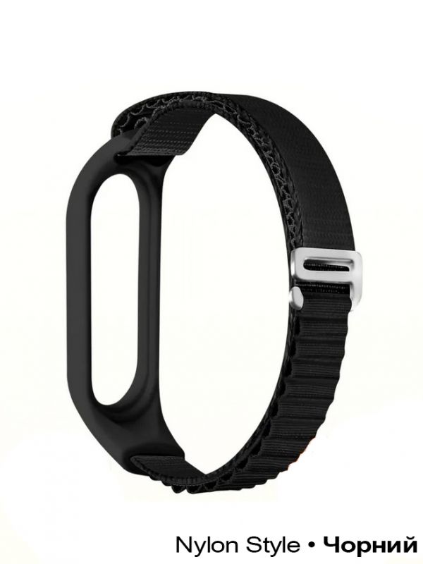 Ремінець BeCover Nylon Style для Xiaomi Mi Smart Band 7 Black (707655)