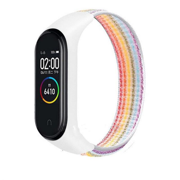 Ремінець BeCover Nylon Style для Xiaomi Mi Smart Band 7 Rainbow (707668)