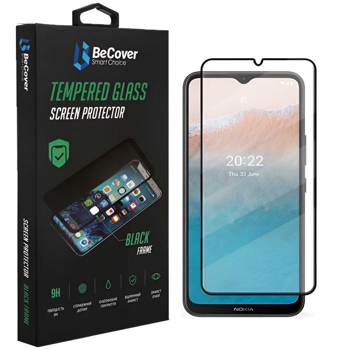 Захисне скло BeCover для Nokia C21 Plus Black (708145)