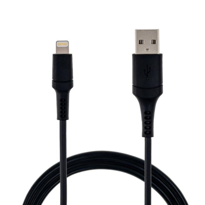 Кабель Grand-X USB-Lightning, MFI, 1м, CU Black (TL01) сертиф. Apple, пакування гіфтбокс  з вікном