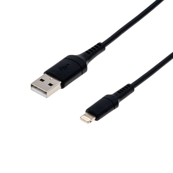 Кабель Grand-X USB-Lightning, MFI, 1м, CU Black (TL01) сертиф. Apple, пакування гіфтбокс  з вікном