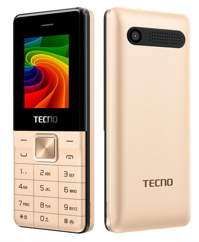 Мобiльний телефон Tecno T301 Dual Sim Champagne Gold (4895180743337)