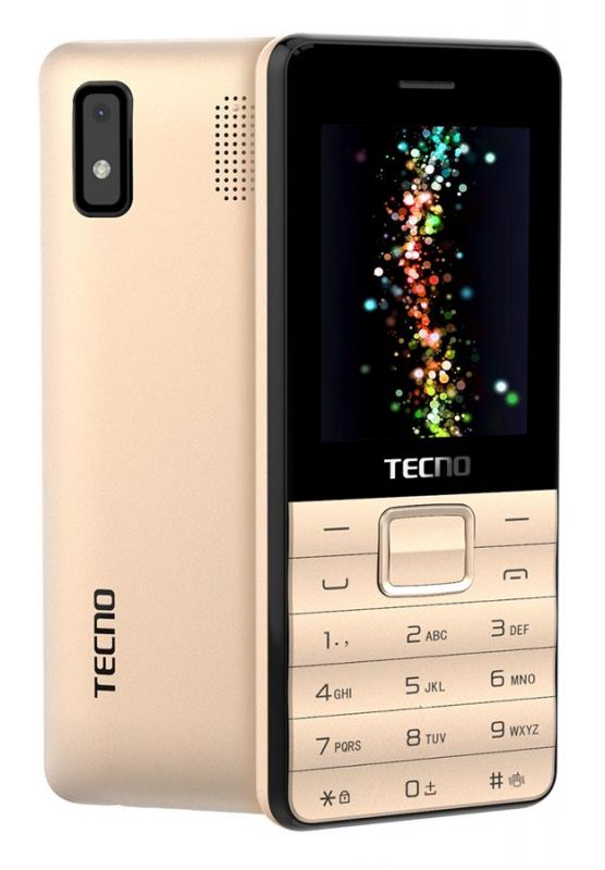 Мобiльний телефон Tecno T372 Triple Sim Champagne Gold (4895180746840)