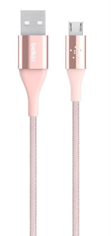 Кабель Belkin DuraTek Mixit USB2.0-MicroUSB, 1.2м Pink-Gold (F2CU051BT04-C00)