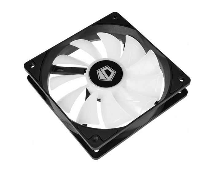Вентилятор ID-Cooling XF-12025-ARGB-TRIO (3pcs Pack), 120x120x25мм, 4-pin PWM, чорний з білим