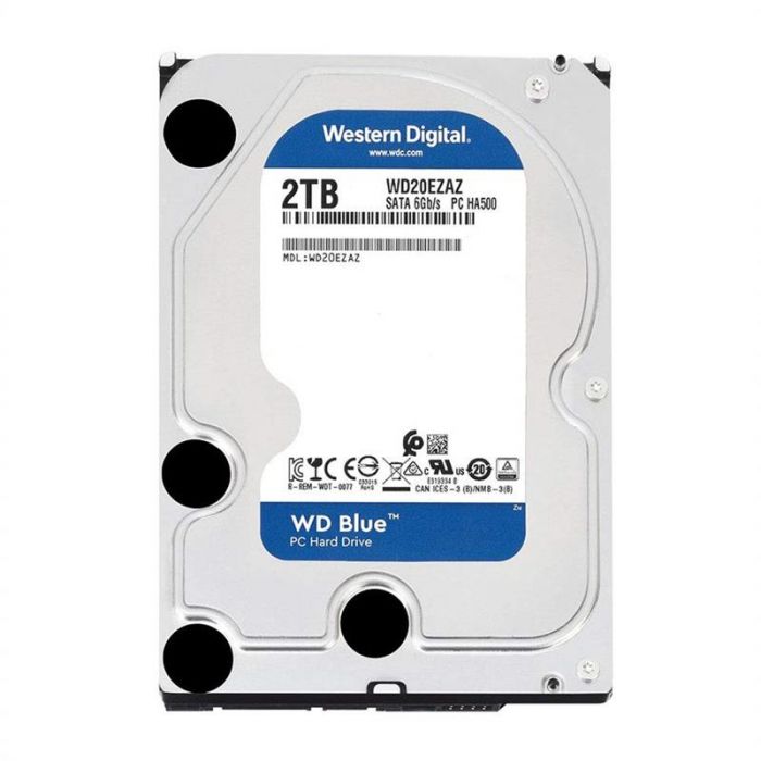 Накопичувач HDD SATA 2.0TB WD Blue 5400rpm 256MB (WD20EZAZ)