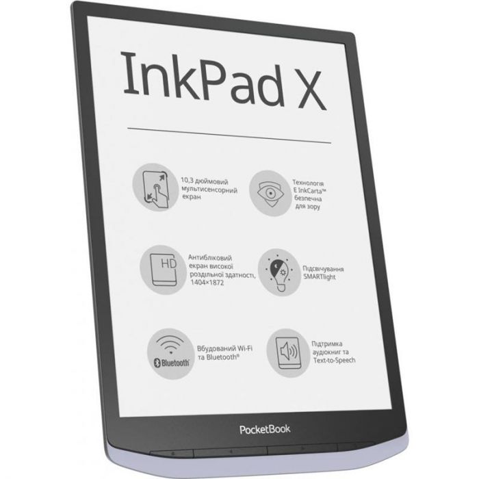 Електронна книга PocketBook 1040 InkPad X Metallic Grey (PB1040-J-CIS)