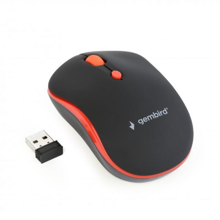 Миша бездротова Gembird MUSW-4B-03-R Black/Red USB