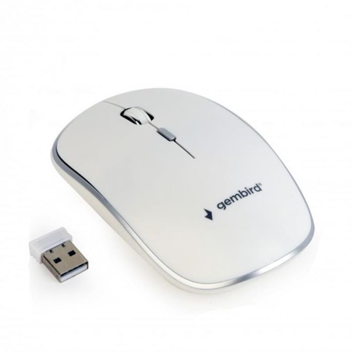 Мишка бездротова Gembird MUSW-4B-01-W White USB
