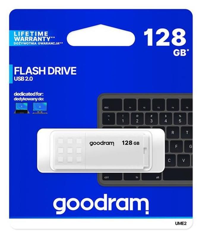 Флеш-накопитель USB 128GB GOODRAM UME2 White (UME2-1280W0R11)