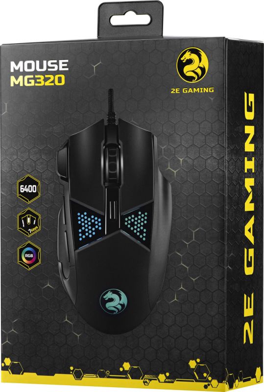 Мишка 2E Gaming MG320 Black (2E-MG320UB) USB