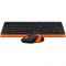 Комплект (клавіатура, мишка) бездротовий A4Tech Fstyler FG1010 Orange USB