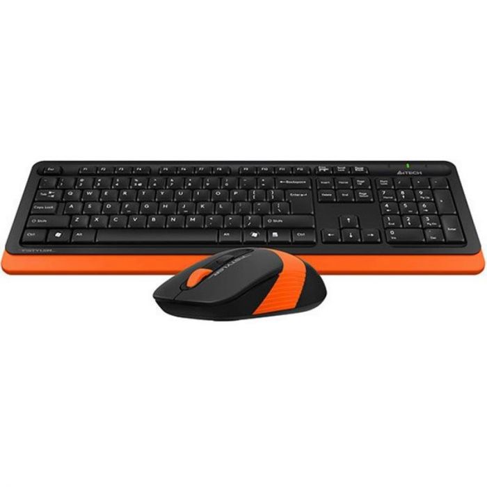 Комплект (клавіатура, мишка) бездротовий A4Tech Fstyler FG1010 Orange USB