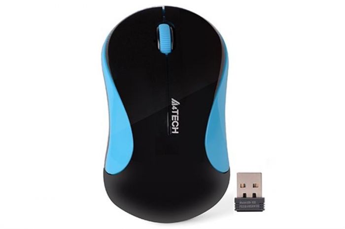 Мишка бездротова A4Tech G3-270N Black/Blue USB V-Track