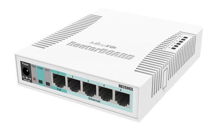 Комутатор MikroTik RB260GS (CSS106-5G-1S)