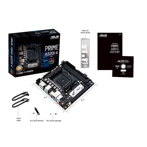 Материнська плата Asus Prime A320I-K/CSM Socket AM4