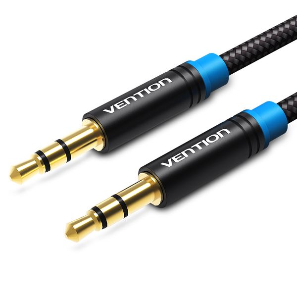 Кабель Vention Audio 3.5 mm M - 3.5 mm M, 0.5 m, Black (P350AC050-B-M)