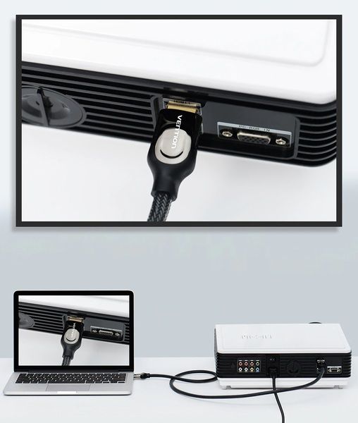 Кабель Vention HDMI-HDMI, 3 m, v2.0 (VAA-B05-B300)