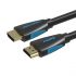 Кабель Vention HDMI - HDMI, M/M, 1 м, v2.0, чорний (VAA-M02-B100)
