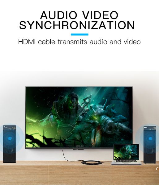 Кабель Vention HDMI-HDMI, 1 m, v2.0 (VAA-M02-B100)