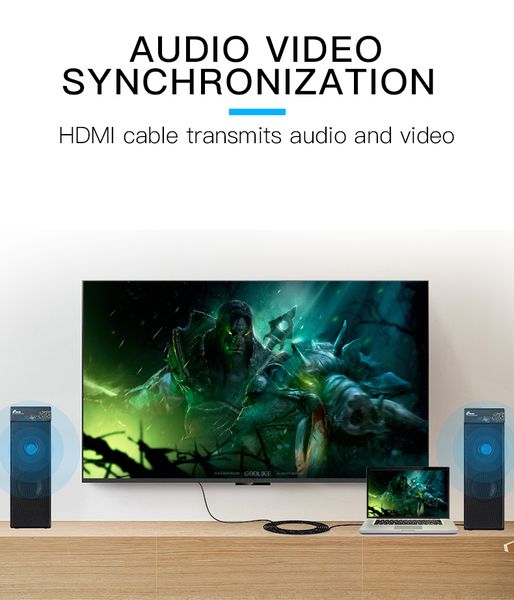 Кабель Vention HDMI-HDMI, 1 m, v2.0 (VAA-M02-B100)