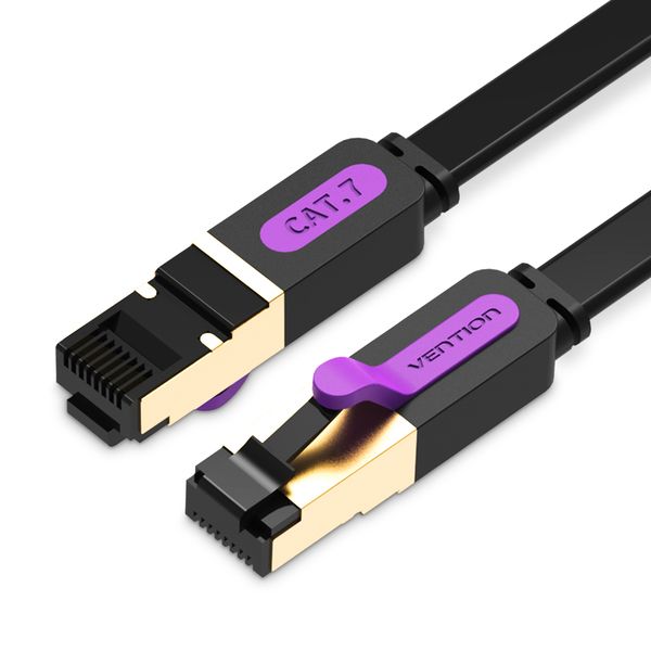 Патч-корд Vention CAT7 SFTP Ethernet, 3 m, Black (ICABI)