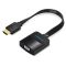 Адаптер Vention Flat HDMI-VGA, 0.2 m, зі звуком і живленням (ACKBB)