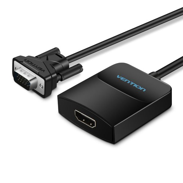 Адаптер Vention VGA-HDMI, 0.2 m, зі звуком і живленням (ACNBB)