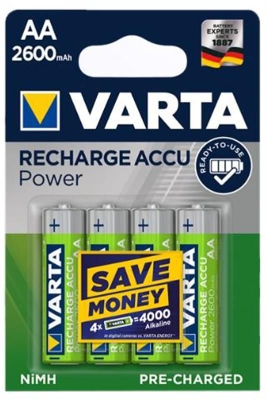 Акумулятор Varta Rechargeable Accu Endless AA/HR06 Ni-MH 2600 mAh BL 4шт