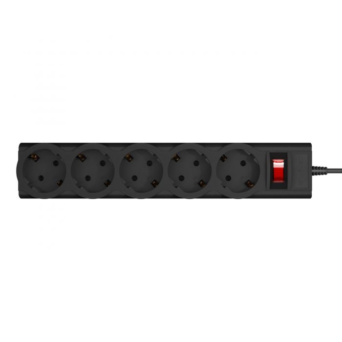 Фільтр живлення LogicPower 5 розеток 2м LP-X5 Premium Black (LP9583)