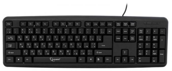 Клавіатура Gembird KB-U-103-UA Ukr Black USB