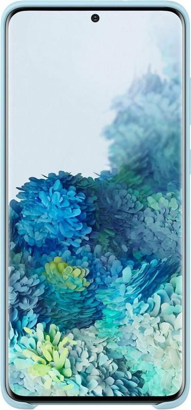 Чохол-накладка Samsung Silicone Cover для Samsung Galaxy S20+ SM-G985 Sky Blue (EF-PG985TLEGRU)