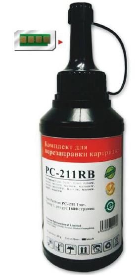 Комплект для заправки Pantum (PC-211RB) M6500/M6500W/M6607NW, P2200/2207/2507W, тонер + чіп