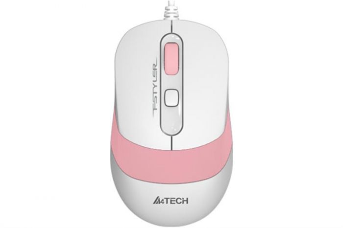 Мишка A4Tech FM10 White/Pink USB