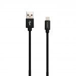 Кабель Canyon USB - Lightning (M/M) 0.96 м, Black (CNS-MFIC3B) в обплетеннi