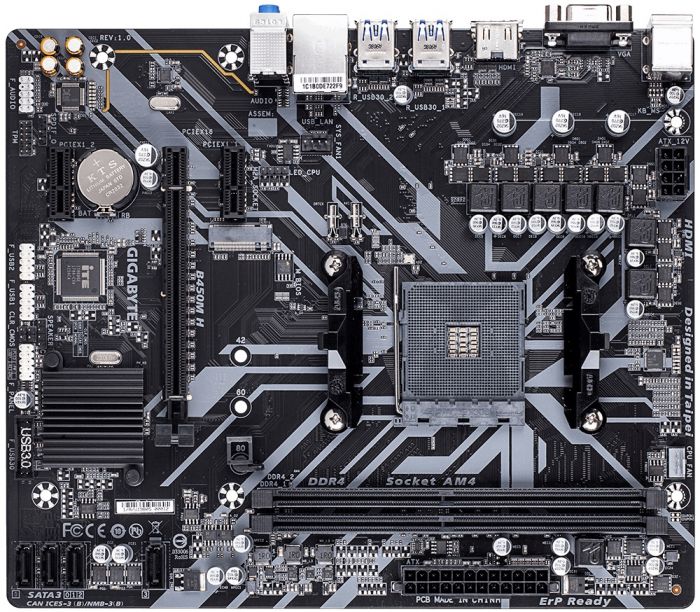 Материнська плата Gigabyte B450M H Socket AM4